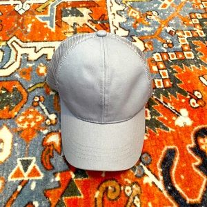 ponytail trucker hat